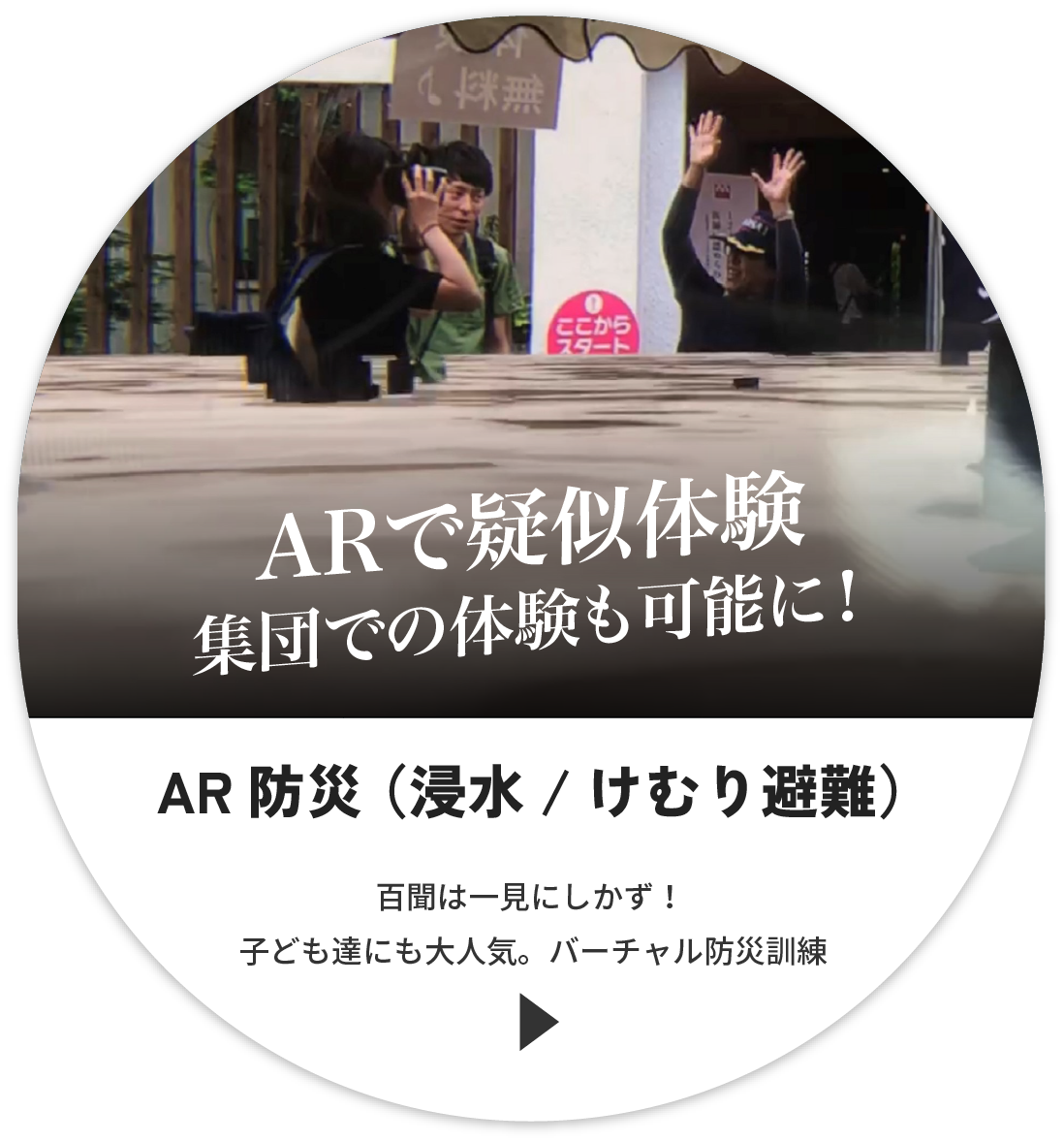 AR バーチャル防災体験