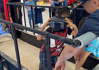 液状化通路歩行体験